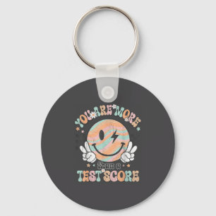 Testing Teacher Groovy Smile You Are More Than A T Keychain
