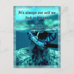 Testing the waters Customizable Postcard