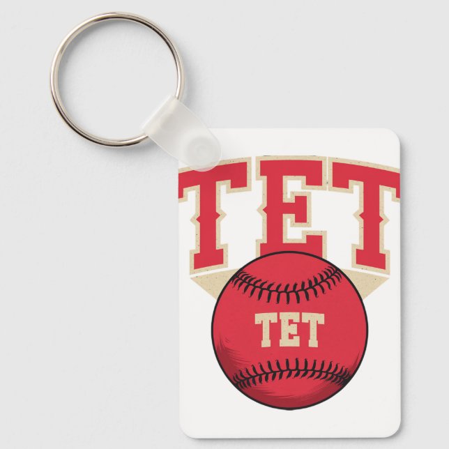 TET Baseball Logo Keychain (Front)