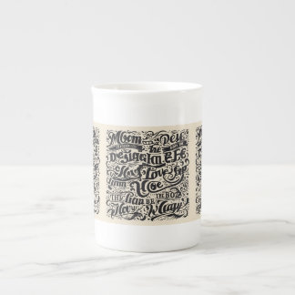 Tet design bone china mug