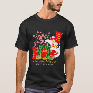 Tet Vietnamese Lunar New Year Calendar 2025 Happy  T-Shirt