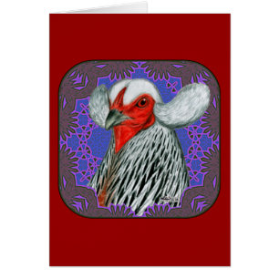 Tête Araucana encadrée