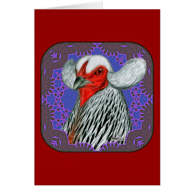 Tête Araucana encadrée (Devant)