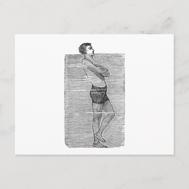 Tête au-dessus de la carte postale de l'eau  (Devant)
