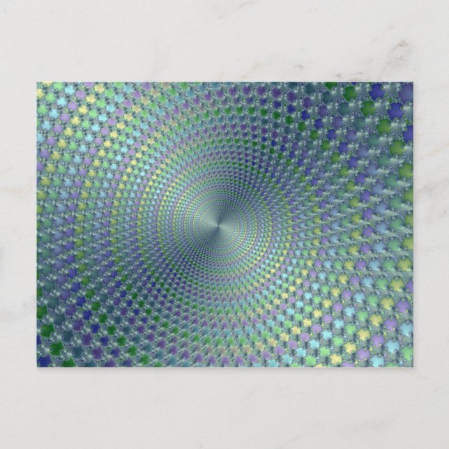 Tête blessée - Carte postale fractale (Devant)