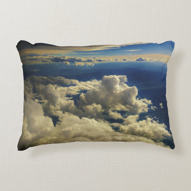 Tête dans les nuages, coussin d'accent de coton (Devant)