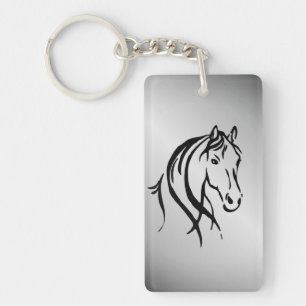 Tête de cheval sur argent