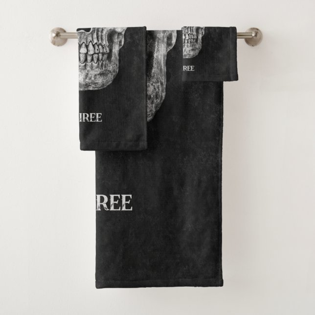 Tête de crâne gothique Coutume noir et blanc (En situation)