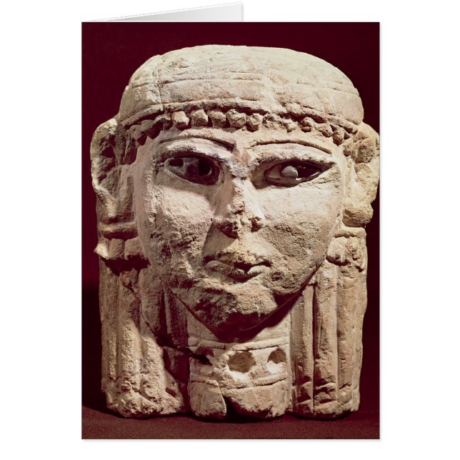 Tête de la déesse Ishtar, d'Amman, la Jordanie (Devant)