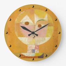 Tête de l'homme Going Senile Horloge en 3 tailles