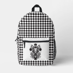 Tête de lion dans le sac à dos