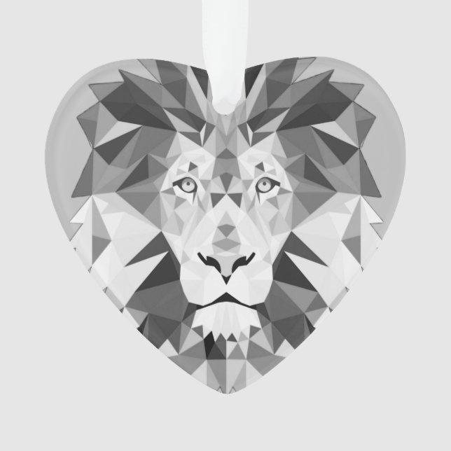 Tête de lion géométrique cool (devant)