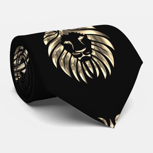 Tête de lion imprimé cravate (Roulé)