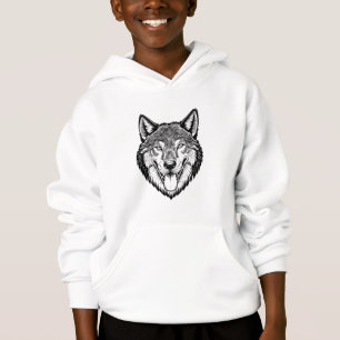 Tête de loup de face