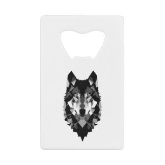 Tête de loup géométrique