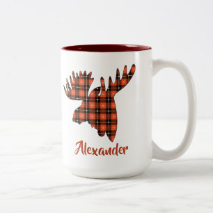 Tête de Moosehead Lumberjack Mug à café à deux ton