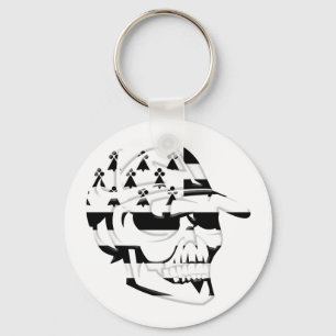 Tête de mort Bretagne Keychain