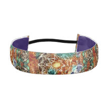 Tête de tête en satin de couleur chaude par Joya E