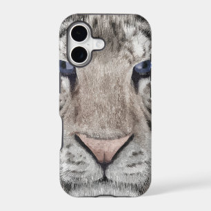 Tête de Tigre Blanc Esthétique Faunique