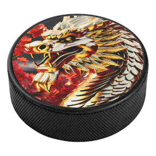 Tête d'or du dragon à respiration par feu