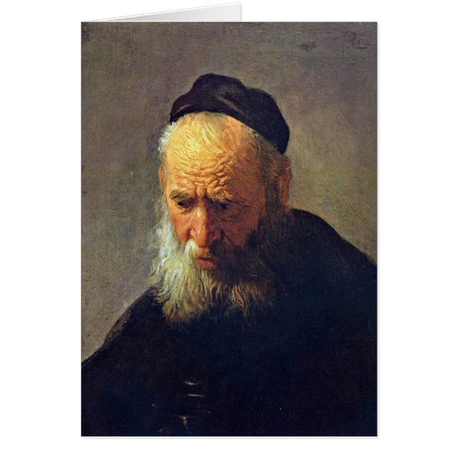 Tête d'un vieil homme par le cercle de Rembrandt (Devant)
