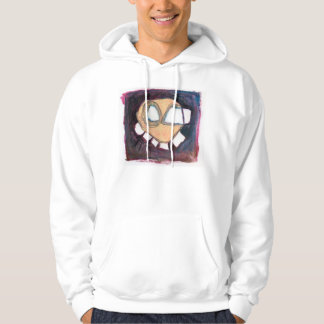 tête flottante sur un sweat - shirt à capuche