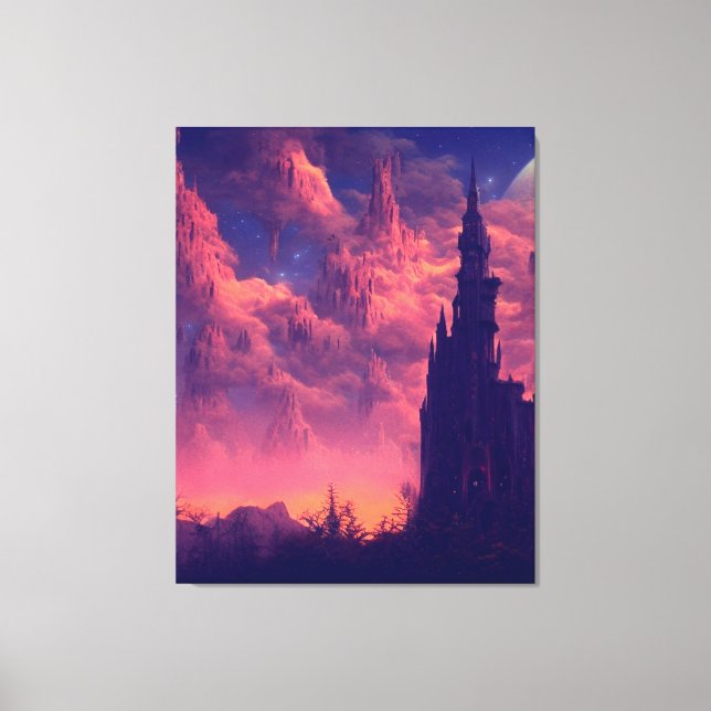 Tête foncée toile étirée Impression (Recto)