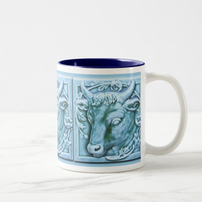 Tête Majolica inspiré Art Café Mug (Droit)