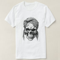 Tête morte pour hommes Imprimer T-shirt blanc mode