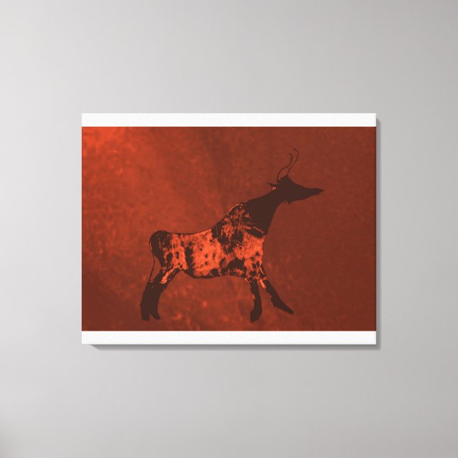 Tête noire Lascaux Vache toile Imprimer (Recto)