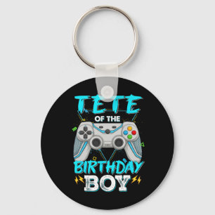 Tete Of The Birthday Boy Matching Video Game Birth Keychain