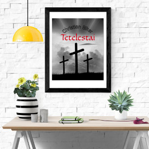 Tetelestai Christian Biker's Poster