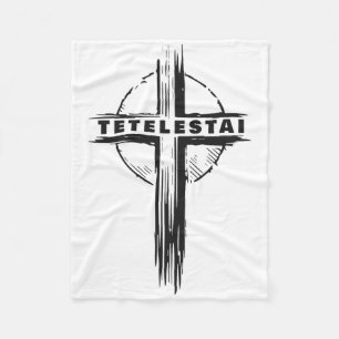 Tetelestai – Pover Easter Cross Jesus Christ Faith Fleece Blanket