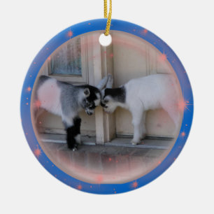 TÊTES DE BOUT - ORNEMENTS DE NOËL DE CHÈVRES DE