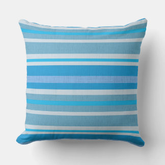 TÊTES DE COTON BLEU TEXTURES Jeter coussin