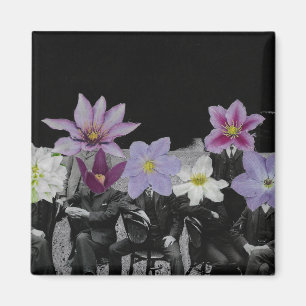 Têtes de fleurs dans l'espace - Magnet