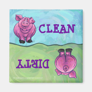 Têtes et Queues Pig Dirty Magnets propres