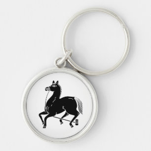Tethered champion horse keychain