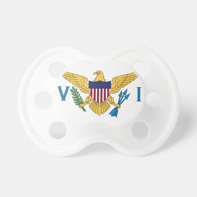 Tétine Drapeau des Îles Vierges américaines (Devant)