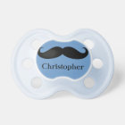 Funky Personnalisé Blue Mustache Pacifier