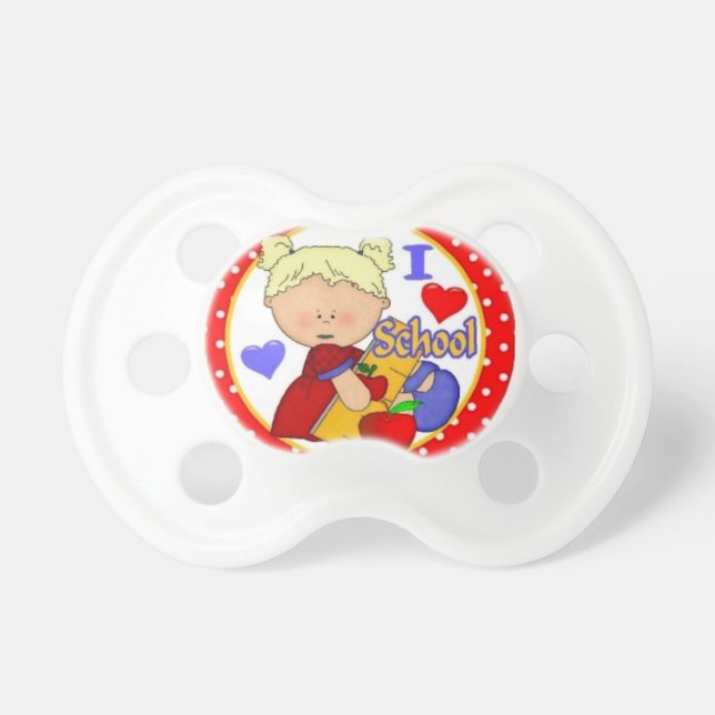 Tétine j'aime l'école (Devant)