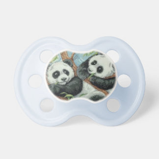 Tétine Les ours de Panda sur un petit pacificateur