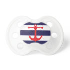 Marine et motif nautique rouge