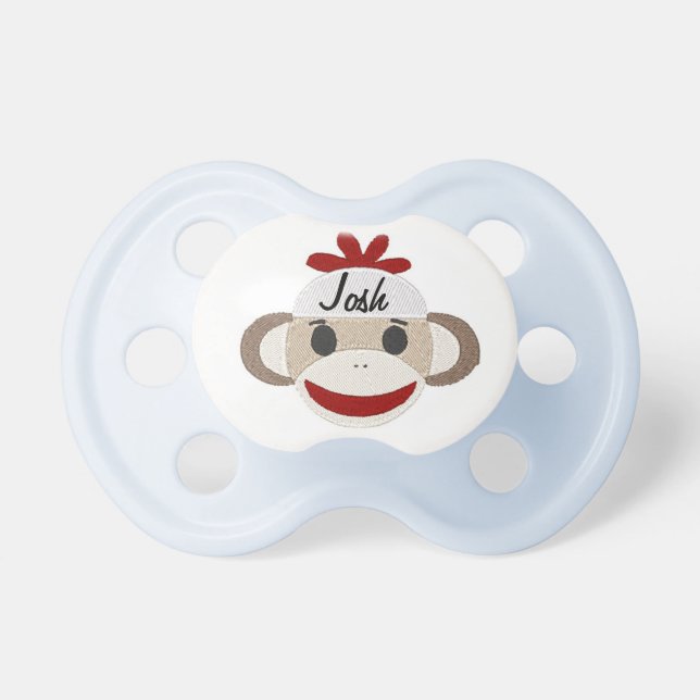 Tétine MONOGRAMME MORT/Sock Monkey PACIFIER (Devant)
