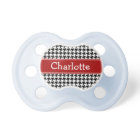 Preppy Red et Black Houndstooth Personnalisé