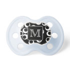 Votre lettre. Monogramme noir et blanc. Motif