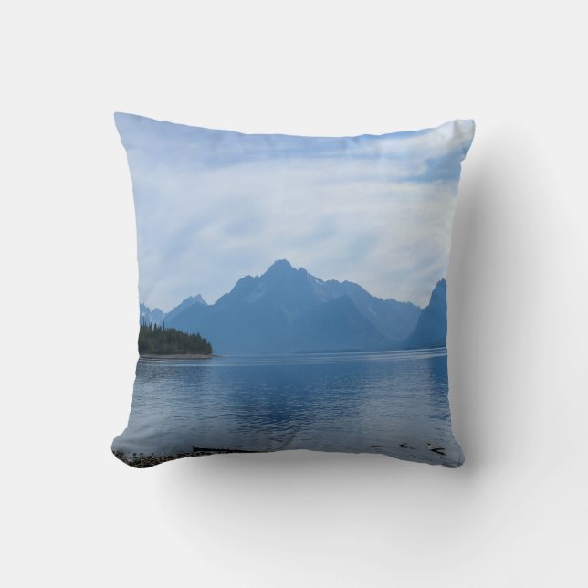 Teton Beauty Throw Pillow (Front)