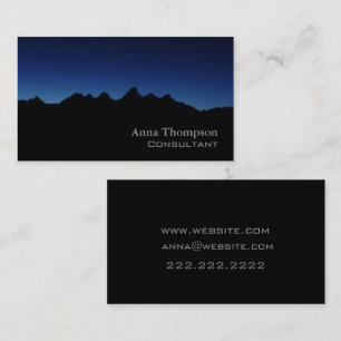 Teton blue business card