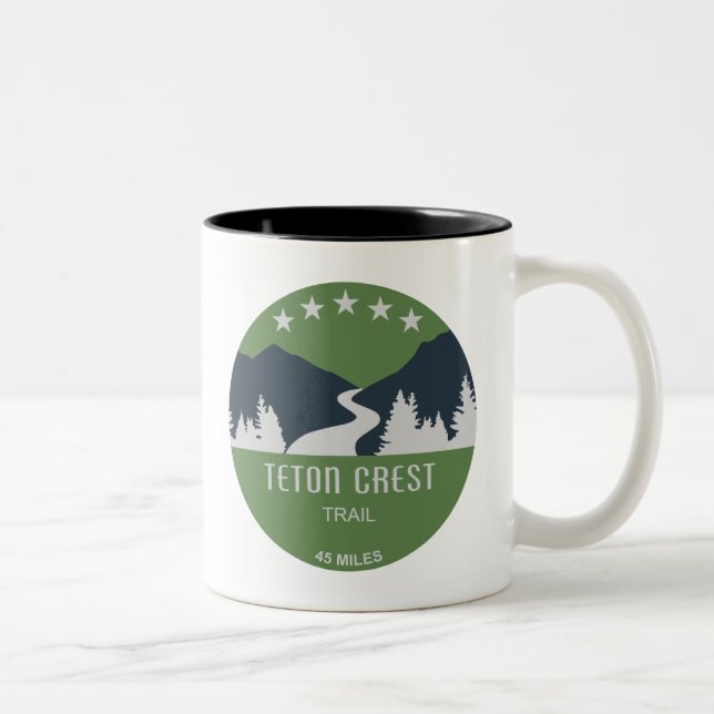 Teton Crest Trail Two-Tone Coffee Mug (Right)