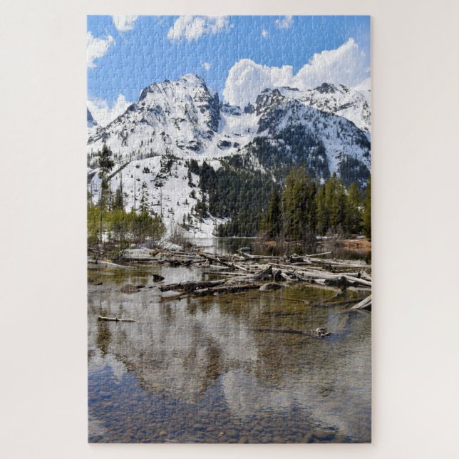 Teton Mountain Stream Reflections -20x30 -1014 pcs Jigsaw Puzzle (Vertical)